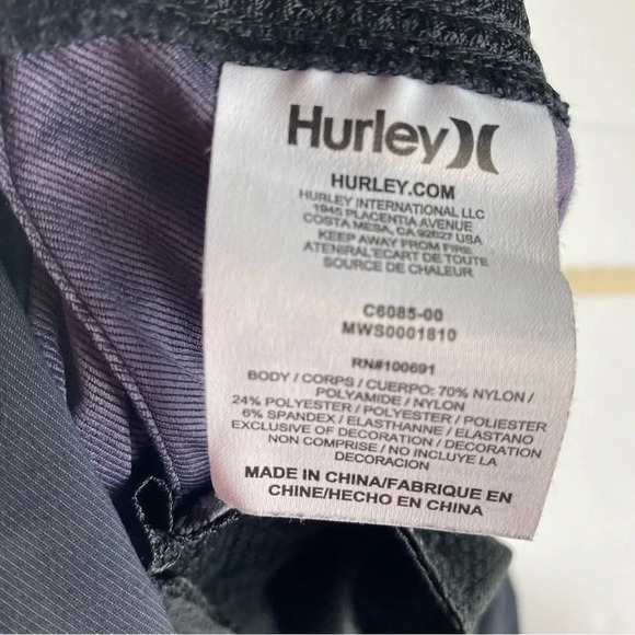 Hurley Mens 38 Shorts Navy Nike Dri Fit Hybrid Chino Skateboard Beach Stretch - Picture 6 of 9